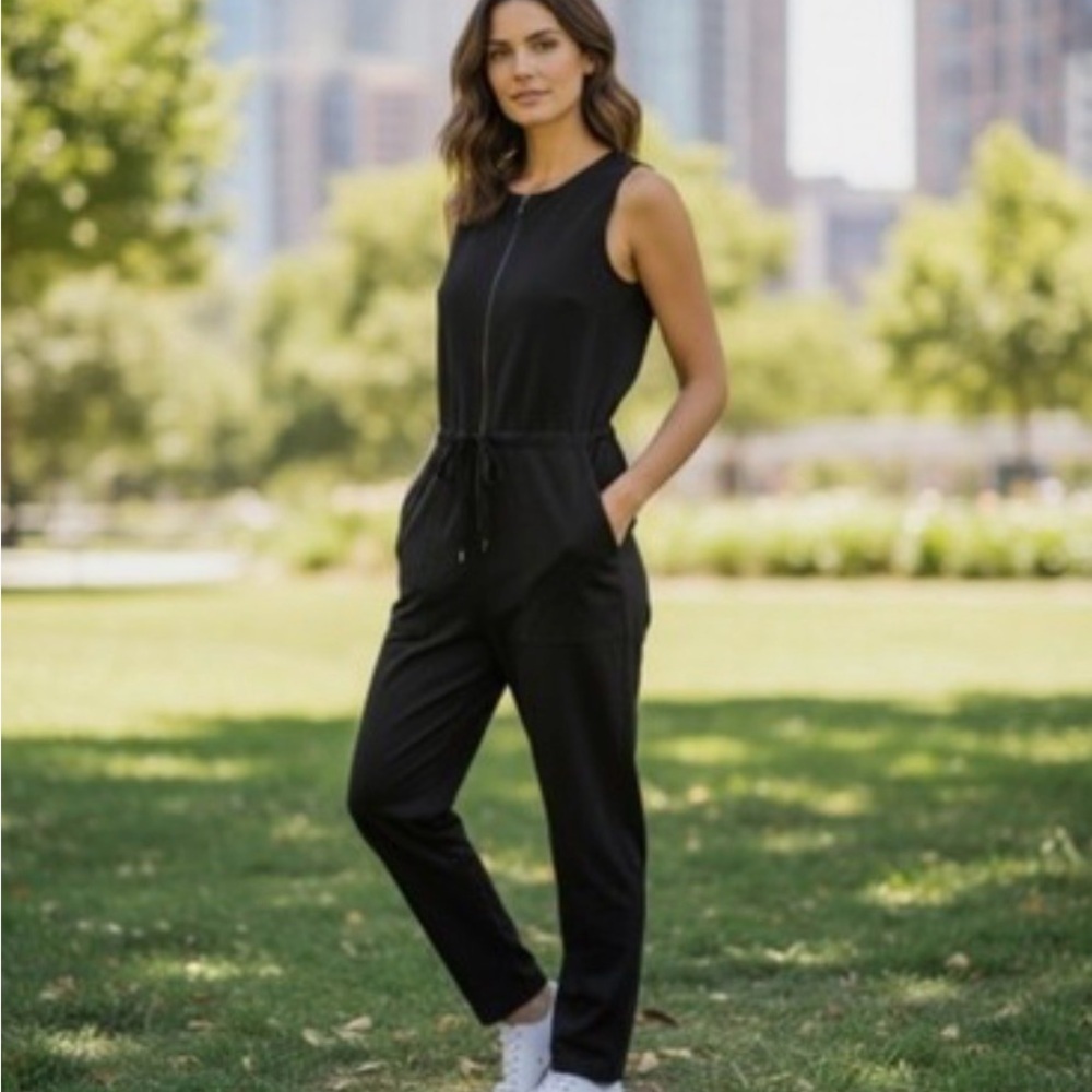 NEW | Athleta Flex Jumpsuit,โ NWT, Small Tall, Black - Picture 5 of 11